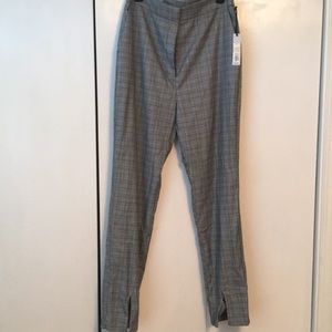 Black white blue tweed pants. Size 10 new with tag